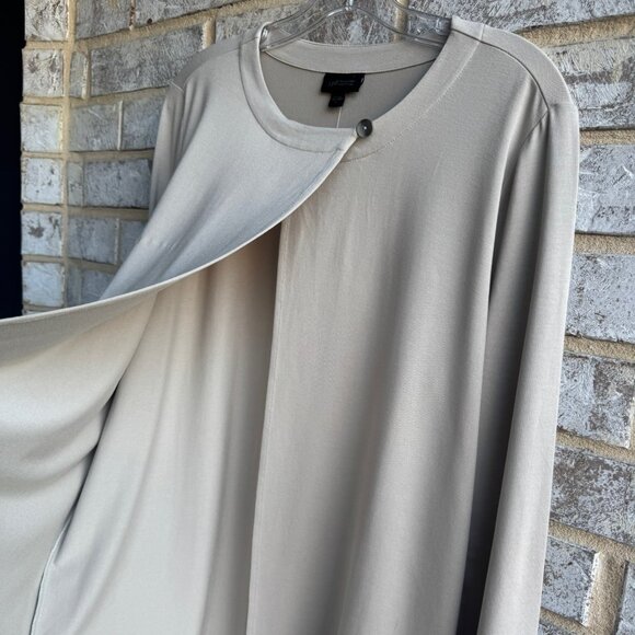 J. Jill Wearever Collection Long Sleeve Overlap Truffle Cardigan Women's Size L - Picture 7 of 8